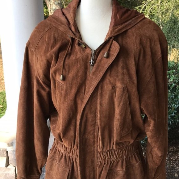 Express Jackets & Blazers - Express Suede Leather Coat